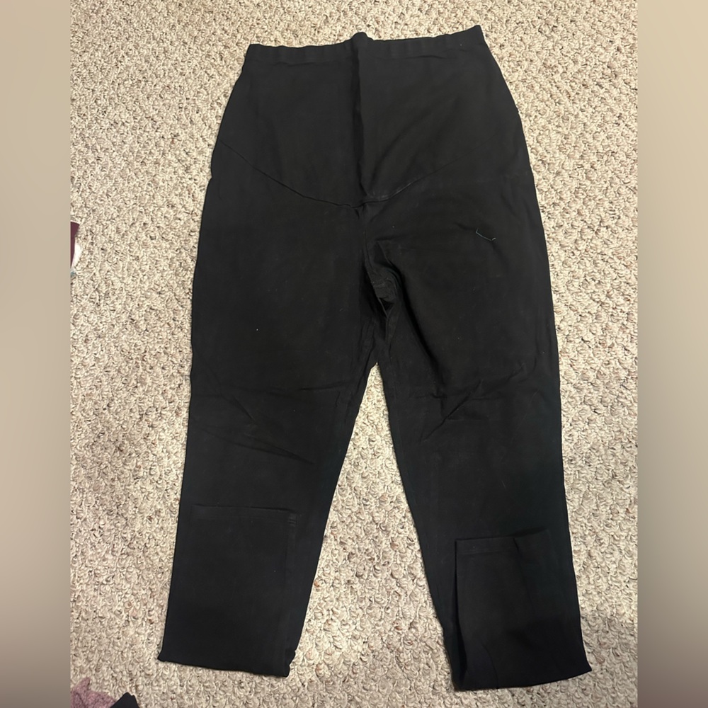 Black maternity leggings